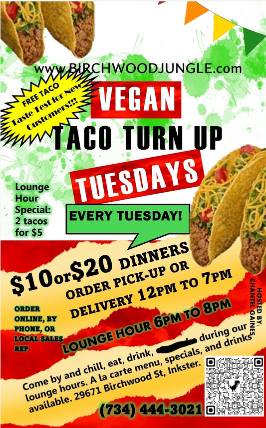 Vegan Taco Turn Up Tuesdays