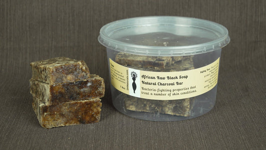 African Raw Black Soap Bar